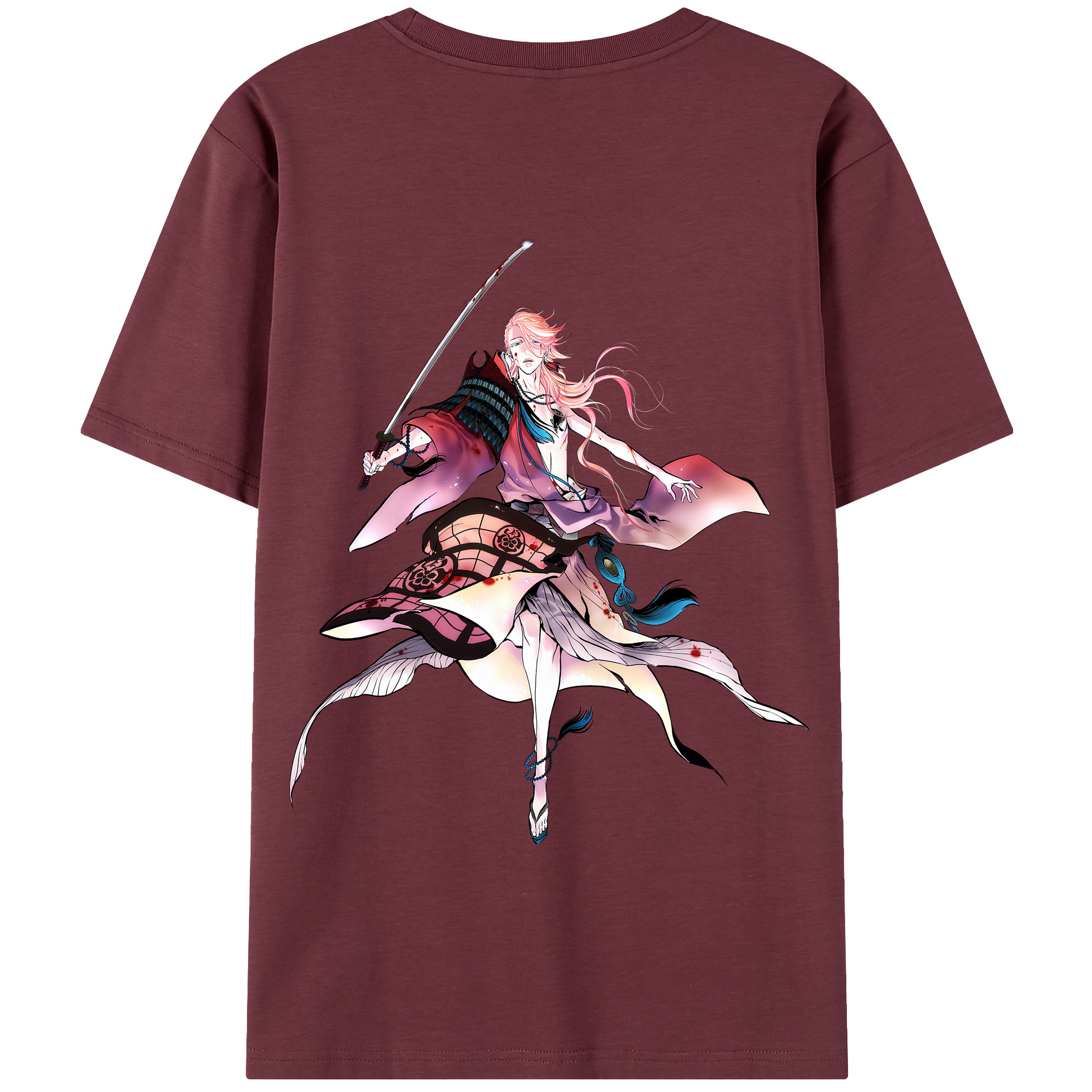 （画像用） 刀剣乱舞 Touken Ranbu 綿100％半袖Tシャツ（背面プリント）